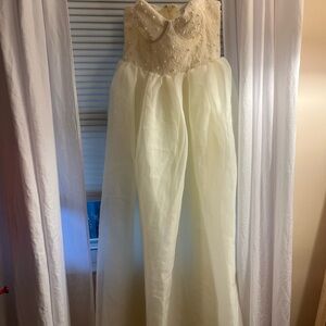 Oh Polly Cream Beaded Dress